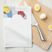 Duif met Schoenen Theedoek (Quarter Fold)