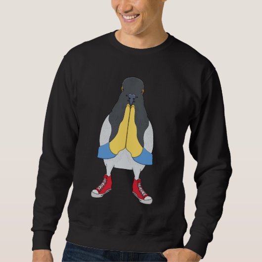 Duif met schoenen trui (Voorkant)