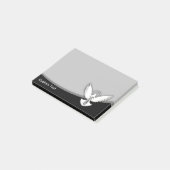 Duif met sleutel post-it® notes (Schuin)