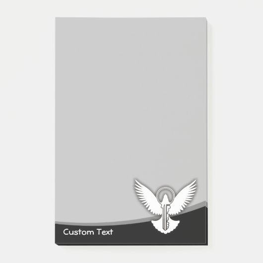 Duif met sleutel post-it® notes (Voorkant)
