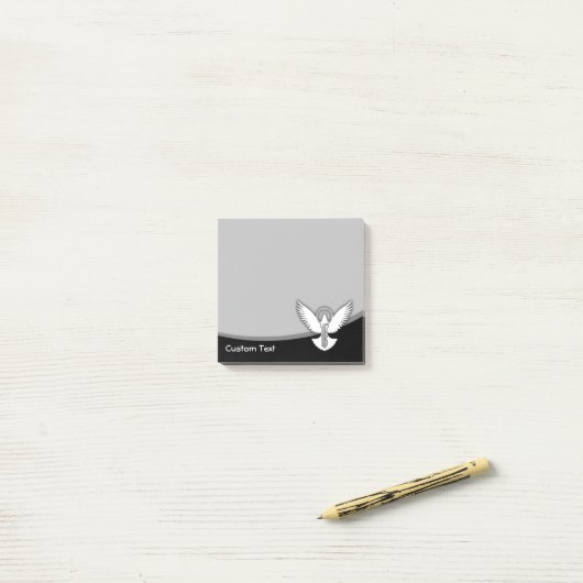 Duif met Sleutel Post-it® Notes (Op bureau)