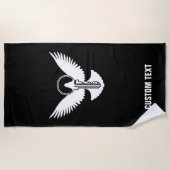 Duif met sleutel strandlaken (Voorkant)