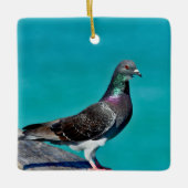 Duif Met Uitzicht Keramisch Ornament (Voorkant)