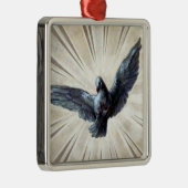 duif metaal metalen ornament (Rechts)