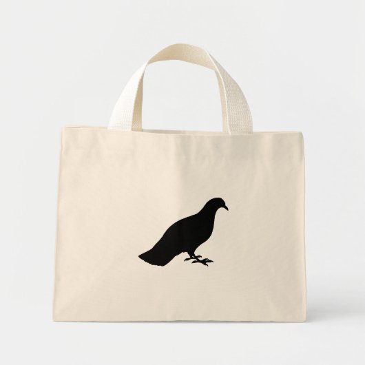 duif mini tote bag (Voorkant)