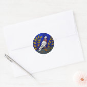 Duif Natuurliefhebber Cadeau, Vredesduif Stijl Die Ronde Sticker (Envelop)