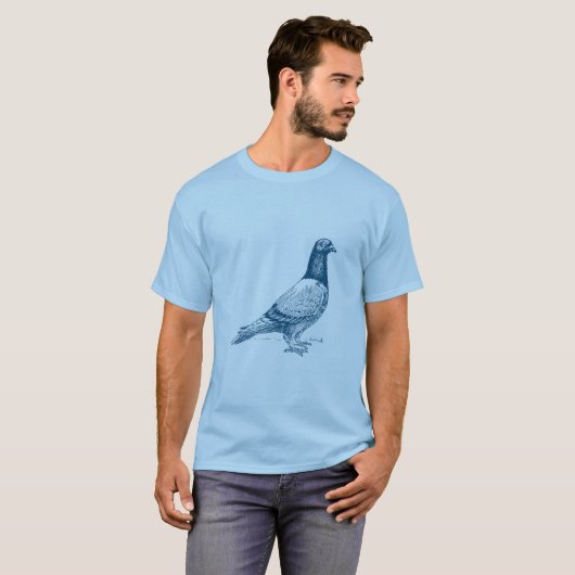 Duif - Ocean Blue T-shirt (Voorkant volledig)