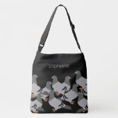 Duif Ontwerp Schoudertas Crossbody Tas (Achterkant)