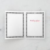 Duif op Snowy Sky wenskaart Kaart (Binnen)