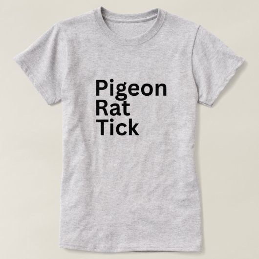 Duif Rat Teek PRT T-shirt (Design voorkant)