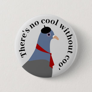 duif ronde button 5,7 cm