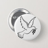 duif ronde button 5,7 cm (Voorkant /achterkant)