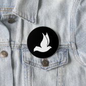 duif ronde button 7,6 cm (In situ)