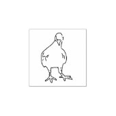 Duif rubber stempel, stadsvogel rubberstempel (Afrduk)