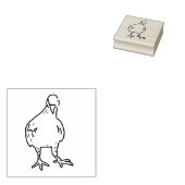 Duif rubber stempel, stadsvogel rubberstempel (Gestempeld)