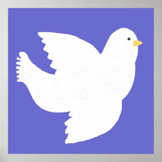 duif schilderkunst poster (Voorkant)