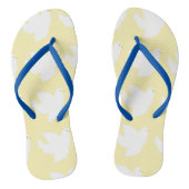 duif schilderkunst teenslippers (Voetbed)