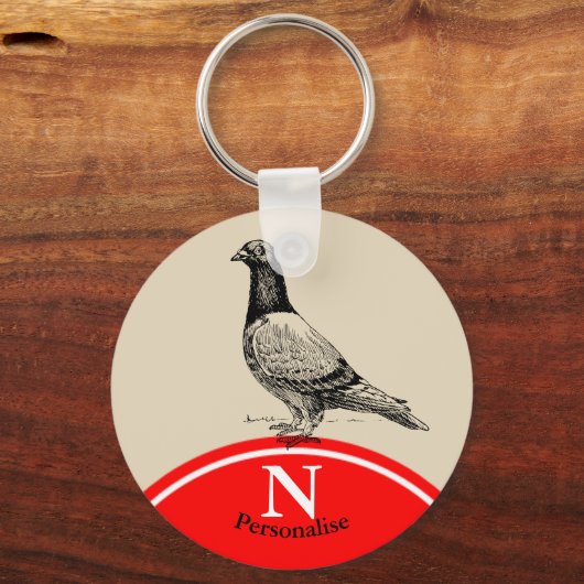 duif sleutelhanger (Voorkant)