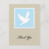 Duif sympathie dank u Briefkaart (Voorkant)