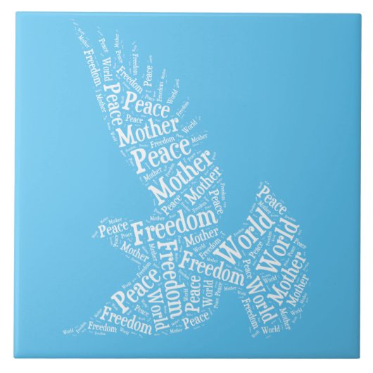 duif tegeltje (Voorkant)