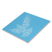 duif tegeltje (Zijkant)