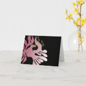 Duif van de kaart van de Gelukwensen van Mitzvah (Gele Bloem)