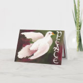 Duif van de Kerstkaart van de Vrede Feestdagen Kaart (Voorkant)