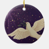 Duif van de Vrede Keramisch Ornament (Achterkant)