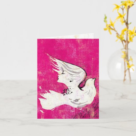 Duif van een Kaart van Vrouwen ~ (Gele Bloem)