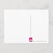 Duif van een vrouw ~ briefkaart / uitnodiging (Achterkant)