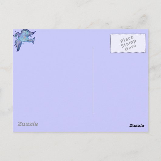 Duif van het Briefkaart van de Vrede (Achterkant)