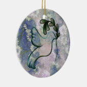 Duif van hoop en vrede keramisch ornament (Rechts)