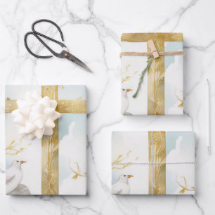 Duif van Vrede en Cross Wrapping Paper