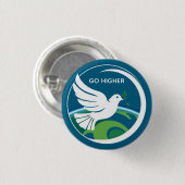 DUIF VAN VREDE GA HOGER KNOP RONDE BUTTON 3,2 CM (Voorkant /achterkant)