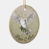Duif van Vrede Keramisch Ornament (Rechts)