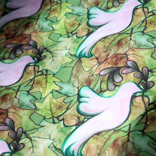 Duif van vrede op aarde en hoop op vrede in de wer cadeaupapier