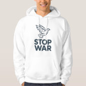 duif van vrede, stop oorlog, T-shirt (Voorkant)
