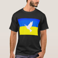 Duif van Vrede Vlag van Oekraïne T-shirt Vrijheid