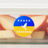 Duif van Vredeslabels Vlag van Oekraïne - Vrijheid Labels (Aangebracht)