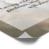 Duif viering van het leven foto, begrafenis poster (Hoek)