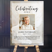 Duif viering van het leven foto, begrafenis poster