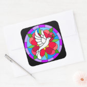 Duif Vierkante Sticker (Envelop)