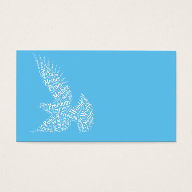 duif visitekaartjes (Voorkant)