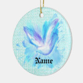 Duif vliegend keramisch ornament (Links)
