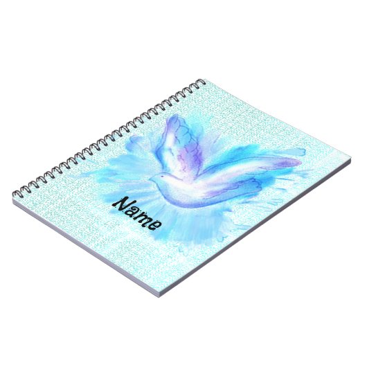 Duif vliegende notebook notitieboek (Linkerzijde)