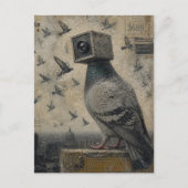 Duif Vogel Camera Collage Briefkaart (Voorkant)