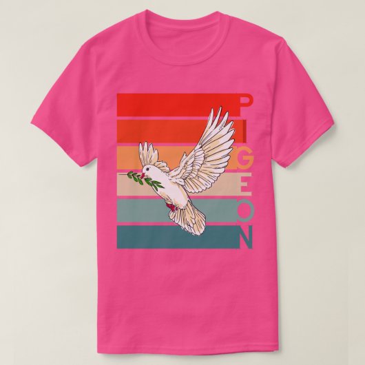 Duif Vogel Vredesduif T-shirt (Design voorkant)