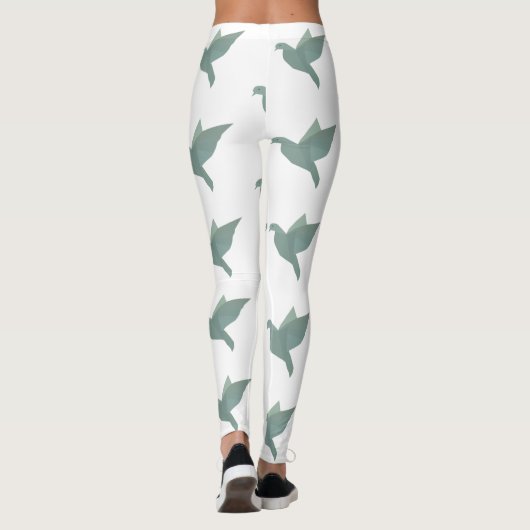 Duif, Vrede, Dove Art Leggings (Achterkant)