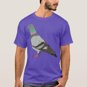 duif walk 2020 roze achtergrond t-shirt