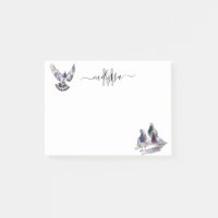 Duif Waterverf monogram gepersonaliseerd